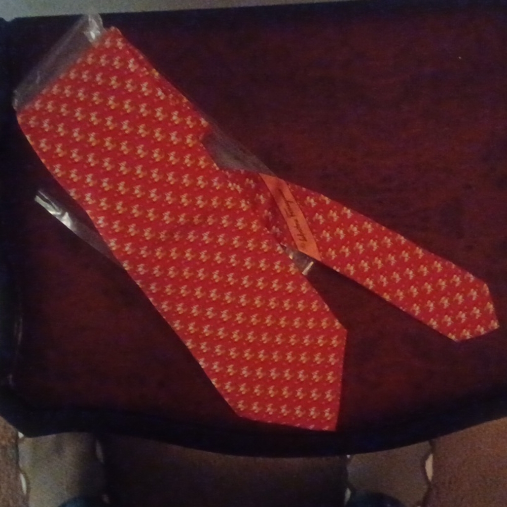Salvatore Ferragamo silk tie